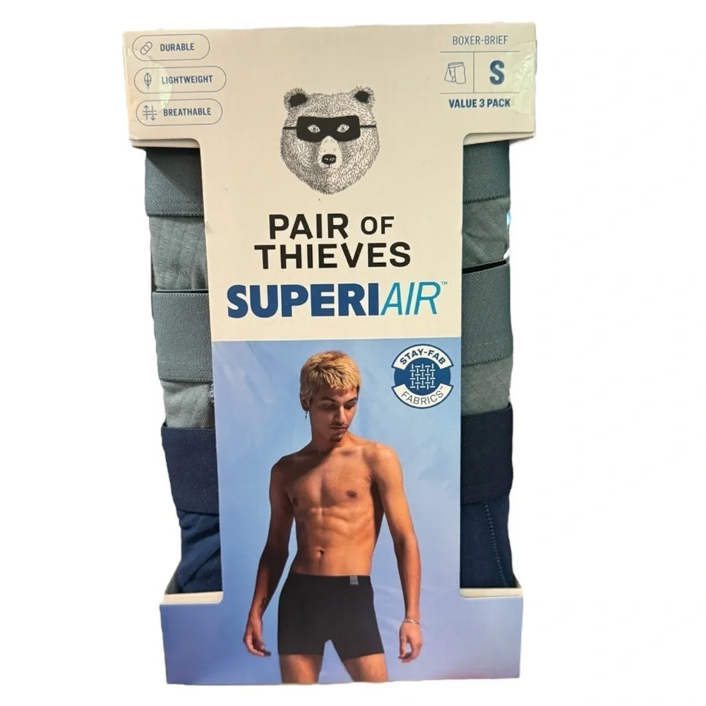 Pair of Thieves SUPERIAIR Boxer Briefs 3-Pack - Size Small